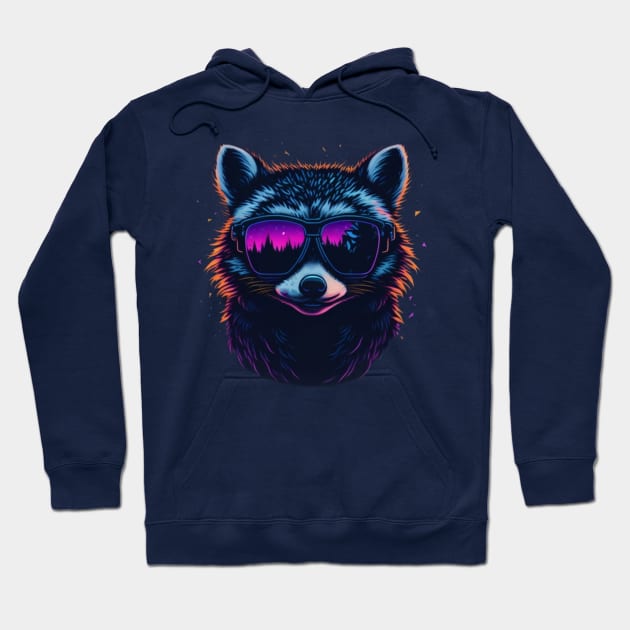 Racoon Hoodie by DesignVerseAlchemy